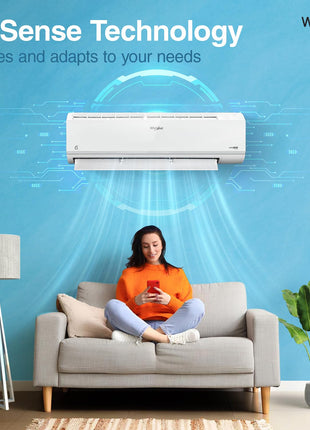 Whirlpool 1.5 Ton 5 Star, Magicool Inverter Split AC (MAGICOOL 15T 5S INV CNV S5K2PP1, Copper, Convertible 4-in-1 Cooling Mode, HD Filter White) 