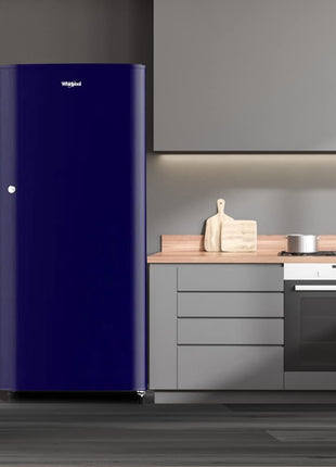 Whirlpool 184 L 2 Star Direct-Cool Single Door Refrigerator (205 WDE CLS 2S SAPPHIRE BLUE-Z, Blue,2023 Model) 