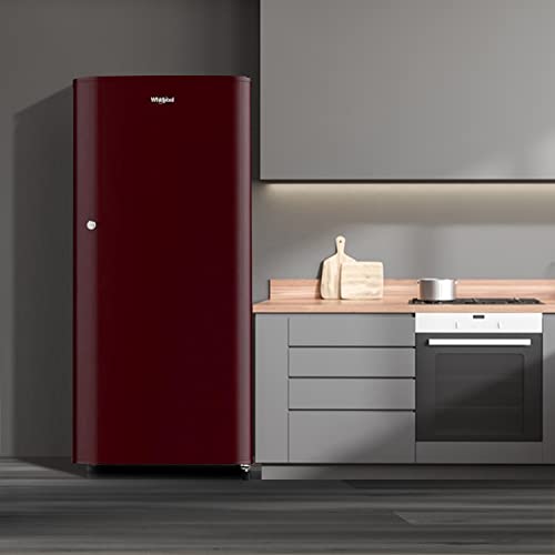 Whirlpool 184 L 2 Star Direct-Cool Single Door Refrigerator (205 WDE CLS 2S SHERRY WINE-Z, Red, 2023 Model) 