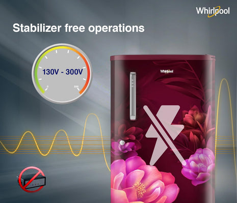 Whirlpool 184 L 2 Star Direct-Cool Single Door Refrigerator (205 WDE PRM 2S WINE SERENA-Z) 