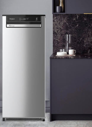 Whirlpool 192 L 3 Star Vitamagic PRO Frost Free Direct-Cool Single Door Refrigerator (215 VMPRO PRM 3S RADIANT STEEL-Z Fridge, Silver, Auto Defrost Technology) 