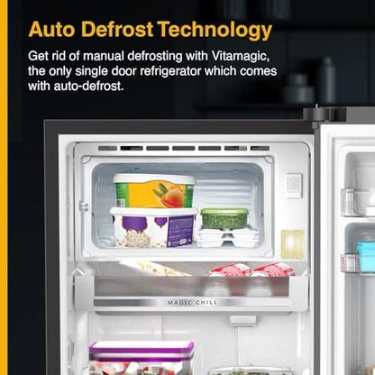 Whirlpool 192 L 3 Star Vitamagic PRO Frost Free Direct-Cool Single Door Refrigerator (215 VMPRO PRM 3S RADIANT STEEL-Z Fridge, Silver, Auto Defrost Technology) 