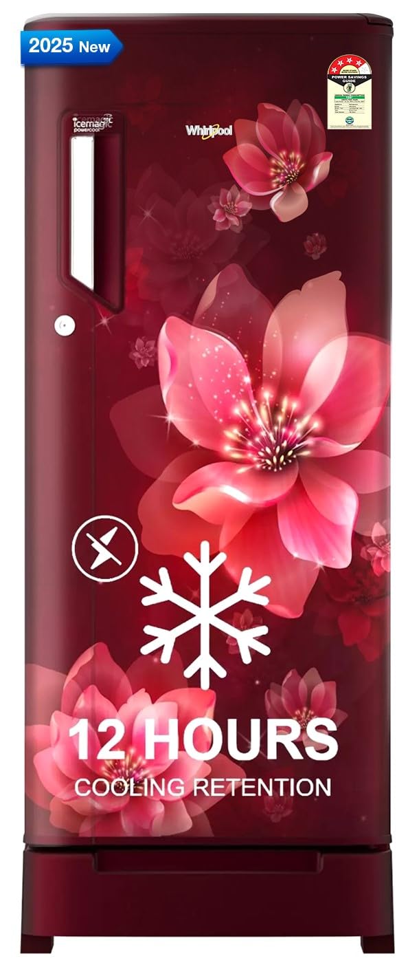 Whirlpool 192 L 4 Star Direct-Cool Single Door Refrigerator with Base Drawer (215 IMPC ROY 4S Wine Mulia-Z) 