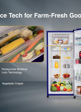 Whirlpool 192 L 4 Star Icemagic Powercool Direct-Cool Single Door Refrigerator (215 IMPC PRM 4S SAPPHIRE MULIA-Z) 