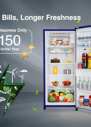 Whirlpool 192 L 4 Star Icemagic Powercool Direct-Cool Single Door Refrigerator (215 IMPC PRM 4S SAPPHIRE MULIA-Z) 