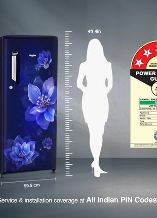 Whirlpool 192 L 4 Star Icemagic Powercool Direct-Cool Single Door Refrigerator (215 IMPC PRM 4S SAPPHIRE MULIA-Z) 