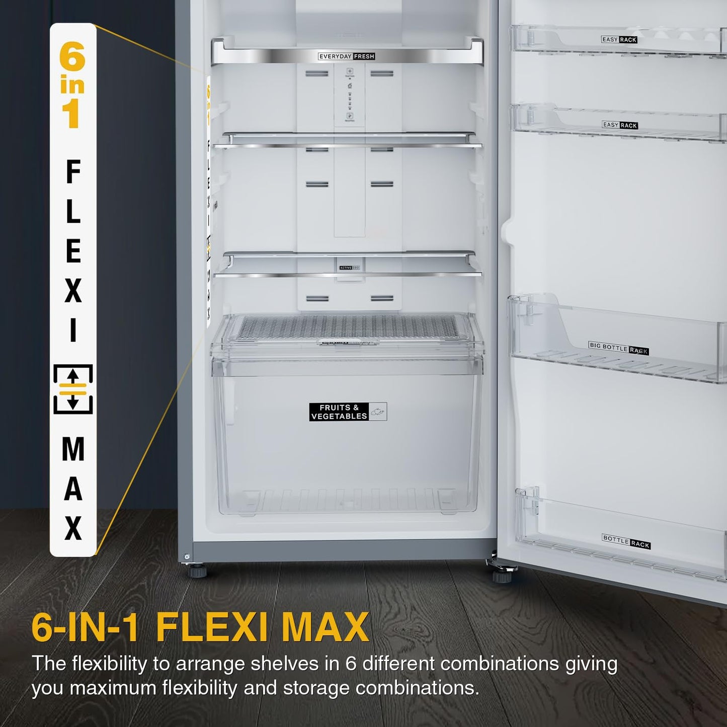 Whirlpool 235 L 2 Star Frost Free Double Door Refrigerator (NEO DF278 PRM RADIANT STEEL(2S)-TL, 2024 Fridge Model) 