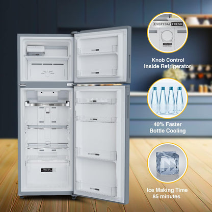 Whirlpool 235 L 2 Star Frost Free Double Door Refrigerator (NEO DF278 PRM RADIANT STEEL(2S)-TL, 2024 Fridge Model) 