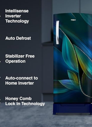 Whirlpool 236 L 5 Star Frost Free Inverter Direct-Cool Single Door Refrigerator (Auto Defrost, 5 Star Rated, 260 IMPRO PLUS ROY 5S INV BLUE BREEZE-Z) 