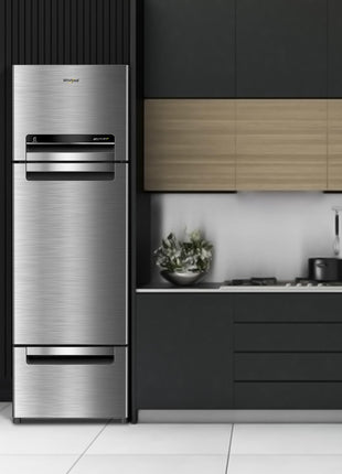 Whirlpool 270 L (Gross Capacity 300L) Frost Free Triple-Door Refrigerator (FP 313D PROTTON ROY ALPHA STEEL (Z) 