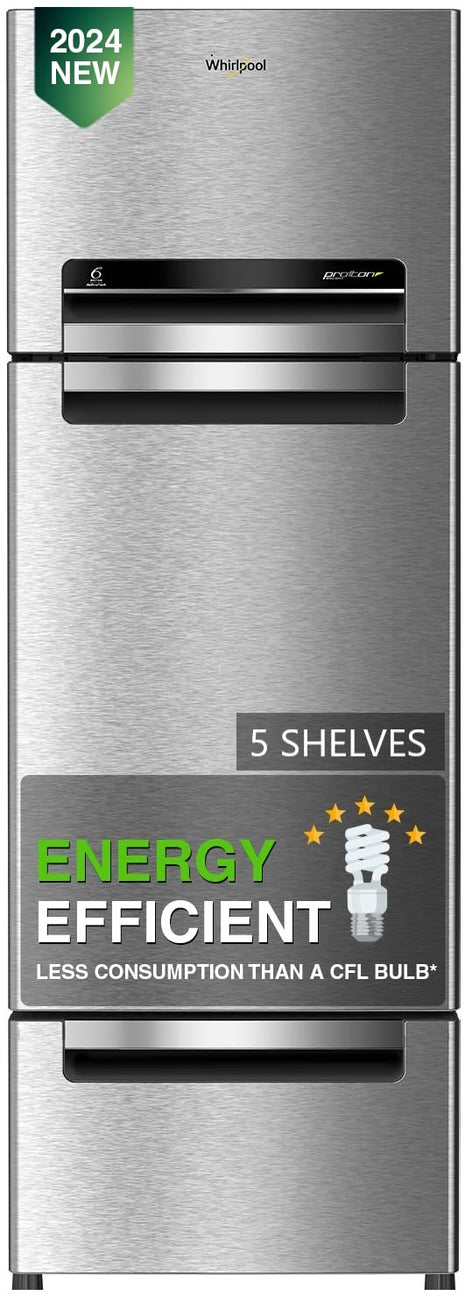 Whirlpool 300 L Frost Free Triple-Door Refrigerator (FP 343D PROTTON ROY ALPHA STEEL (Z) 