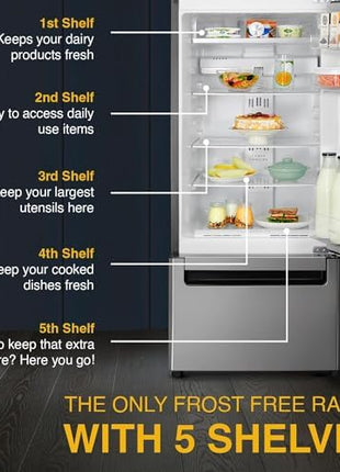 Whirlpool 300 L Frost Free Triple-Door Refrigerator | Zeolite Technology | Microblock Technology [FP 353D PROTTON ROY ALPHA STEEL (N), Up to 44% Reduction in Cold Air Loss*] 