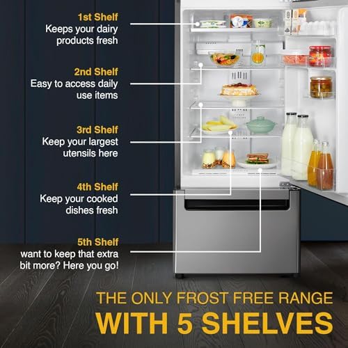 Whirlpool 300 L Frost Free Triple-Door Refrigerator | Zeolite Technology | Microblock Technology [FP 353D PROTTON ROY ALPHA STEEL (N), Up to 44% Reduction in Cold Air Loss*] 