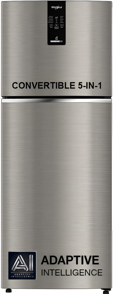 Whirlpool 308 L 3 Star Convertible Frost Free inverter Double Door Refrigerator (IF INV 355 TITAN STEEL(3S) CONV-TL) 