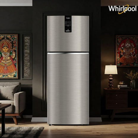 Whirlpool 308 L 3 Star Convertible Frost Free inverter Double Door Refrigerator (IF INV 355 TITAN STEEL(3S) CONV-TL) 
