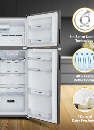 Whirlpool 308 L 3 Star Convertible Frost Free inverter Double Door Refrigerator (IF INV 355 TITAN STEEL(3S) CONV-TL) 