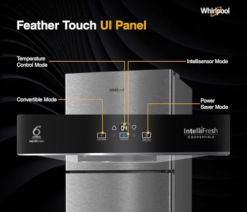 Whirlpool 431 L 2 Star IntelliFresh Convertible Inverter Frost Free Double Door Refrigerator (IF INV CNV 480 ALPHA STEEL-Z, 2S, 2023 Model) 