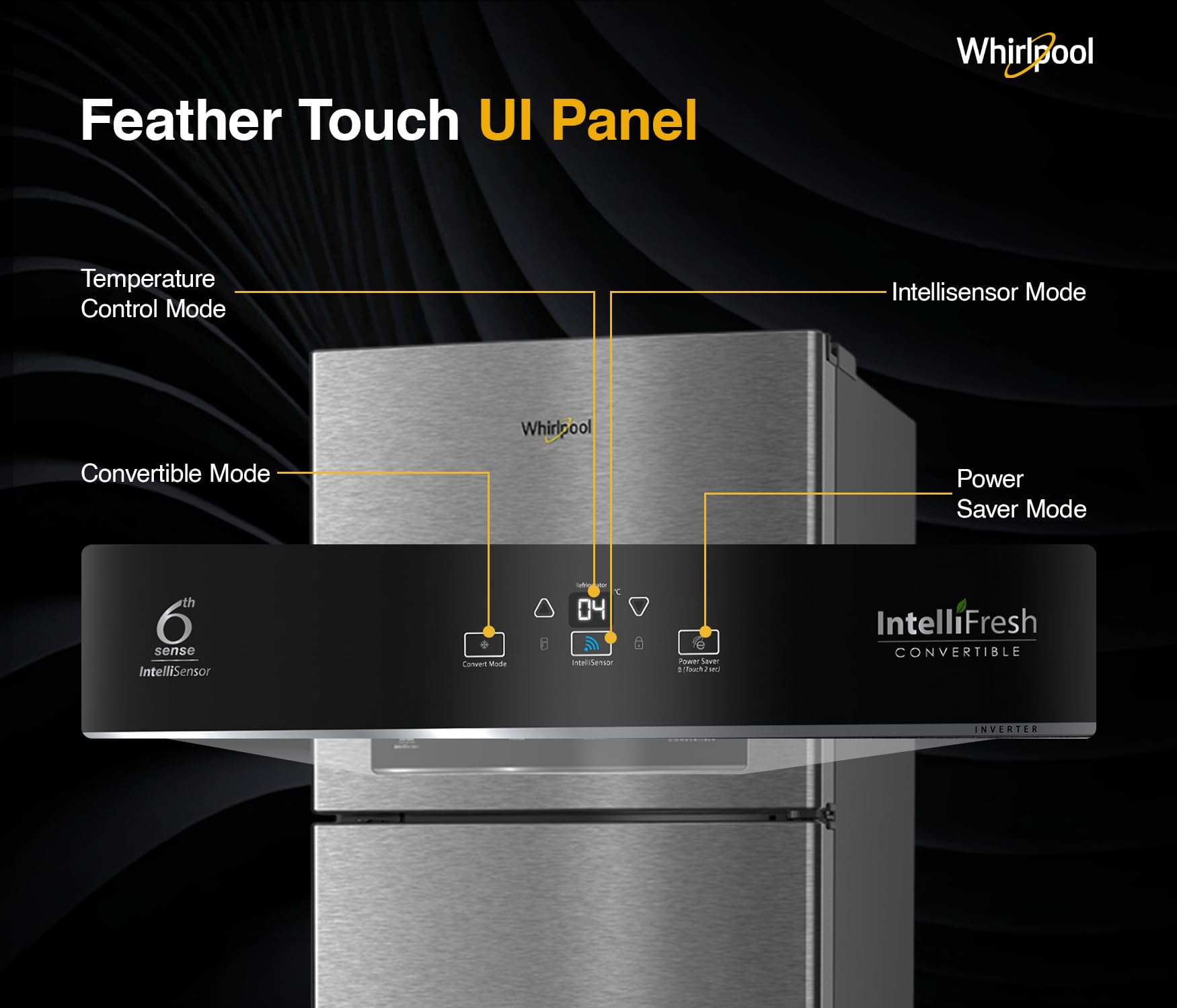 Whirlpool 431 L 2 Star IntelliFresh Convertible Inverter Frost Free Double Door Refrigerator (IF INV CNV 480 ALPHA STEEL-Z, 2S, 2023 Model) 