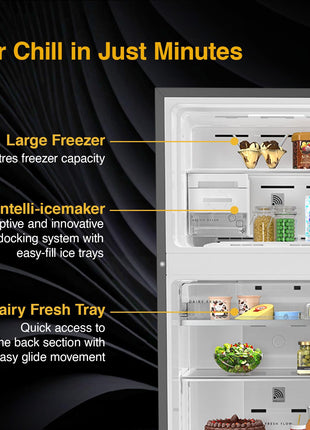 Whirlpool 431 L 2 Star IntelliFresh Convertible Inverter Frost Free Double Door Refrigerator (IF INV CNV 480 ALPHA STEEL-Z, 2S, 2023 Model) 