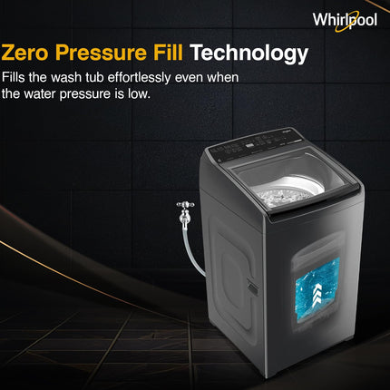 Whirlpool 6.5 Kg 5 Star MAGIC CLEAN PRO Fully Automatic Top Load Washing Machine (MAGIC CLEAN PRO 6.5 (H) GREY 5YMW with In-Built Heater) 