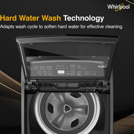 Whirlpool 6.5 Kg 5 Star MAGIC CLEAN PRO Fully Automatic Top Load Washing Machine (MAGIC CLEAN PRO 6.5 (H) GREY 5YMW with In-Built Heater) 