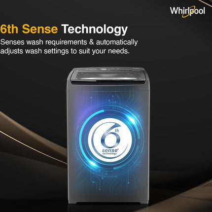 Whirlpool 6.5 Kg 5 Star MAGIC CLEAN PRO Fully Automatic Top Load Washing Machine (MAGIC CLEAN PRO 6.5 (H) GREY 5YMW with In-Built Heater) 