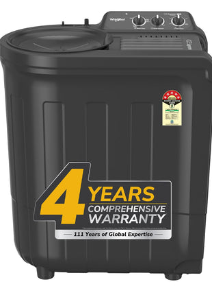 Whirlpool 7.0 Kg 5 Star MAGIC CLEAN Semi-Automatic Top Loading Washing Machine (MAGIC CLEAN RYL SRS 7.0 GREY DAZZLE (5YR), 4 Year Comprehensive Warranty, 1400 RPM Motor, 5 Year Motor Warranty) 