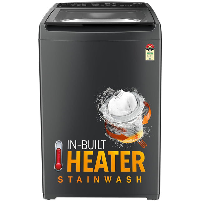 Whirlpool 7.5 Kg 5 Star StainWash Royal Plus Fully Automatic Top Load Washing Machine (SW ROYAL PLUS 7.5 (H) GREY 10YMW with In-Built Heater) 