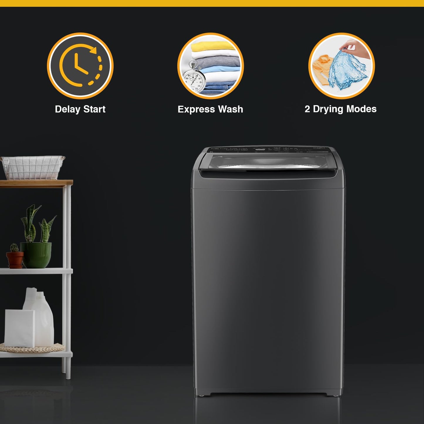 Whirlpool 7.5 Kg 5 Star StainWash Royal Plus Fully Automatic Top Load Washing Machine (SW ROYAL PLUS 7.5 (H) GREY 10YMW with In-Built Heater) 