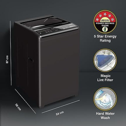 Whirlpool 7 Kg 5 Star Royal Fully-Automatic Top Loading Washing Machine (WHITEMAGIC ROYAL 7.0 GENX, Grey, Hard Water Wash, ZPF Technology) 