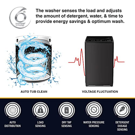 Whirlpool 7 Kg 5 Star Royal Fully-Automatic Top Loading Washing Machine (WHITEMAGIC ROYAL 7.0 GENX, Grey, Hard Water Wash, ZPF Technology) 