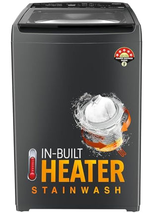 Whirlpool 8 Kg 5 Star Stainwash Royal Plus Fully Automatic Top Load Washing Machine (SW ROYAL PLUS H 8 KG GREY 10YMW with In-Built Heater) 