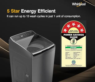 Whirlpool 8 Kg 5 Star Stainwash Royal Plus Fully Automatic Top Load Washing Machine (SW ROYAL PLUS H 8 KG GREY 10YMW with In-Built Heater) 