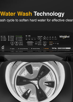 Whirlpool 9 Kg 5 Star BloomWash Royal Plus Fully Automatic Top Load Washing Machine (BW ROYAL PLUS H 9 KG GREY 10YMW with In-Built Heater) 