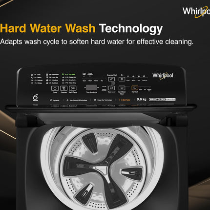 Whirlpool 9 Kg 5 Star BloomWash Royal Plus Fully Automatic Top Load Washing Machine (BW ROYAL PLUS H 9 KG GREY 10YMW with In-Built Heater) 