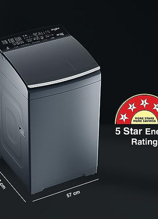 Whirlpool 9 Kg 5 Star Bloomwash Pro Fully-Automatic Top Loading Washing Machine - Built In Heater (360 BW PRO H 9.0 MIDNIGHT GREY 10YMW) 