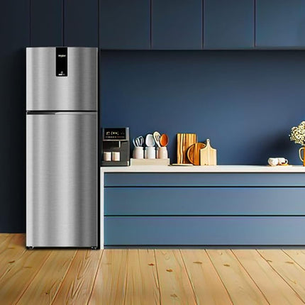Whirlpool Intellifresh 259L 2 Star Frost Free Double Door Refrigerator (WHIRL REF FF IF INV ELT DF305 ILLUSIA STEEL 2S) 