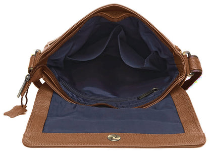 WildHorn Genuine Leather Sling Bag for Men | Stylish, Spacious & Built to Last | Adjustable Strap | 1-Year Warranty 