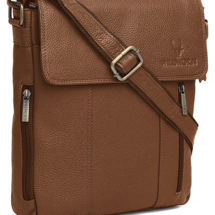 WildHorn Genuine Leather Sling Bag for Men | Stylish, Spacious & Built to Last | Adjustable Strap | 1-Year Warranty 