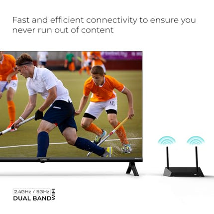 Wobble 109.22 cm (43 inches) QD Series 4K Ultra HD Smart QLED Google TV WB43GTAW9602QD (Black) 