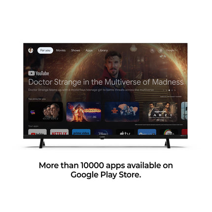 Wobble 109.22 cm (43 inches) QD Series 4K Ultra HD Smart QLED Google TV WB43GTAW9602QD (Black) 