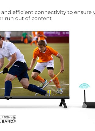 Wobble 127 cm (50 inches) QD Series 4K Ultra HD Smart QLED Google TV WB50GTAW9602QD (Black) 