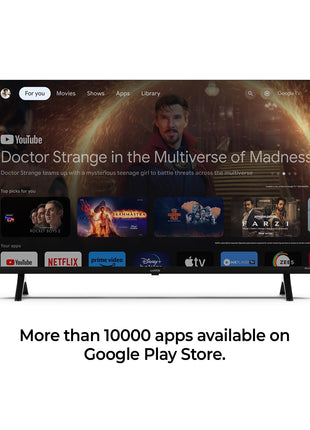 Wobble 127 cm (50 inches) QD Series 4K Ultra HD Smart QLED Google TV WB50GTAW9602QD (Black) 