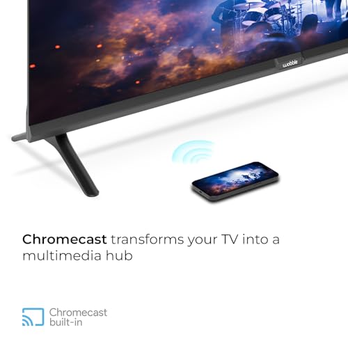 Wobble 139.7 cm (55 inches) QD Series 4K Ultra HD Smart QLED Google TV WB55GTAW9602QD (Black) 