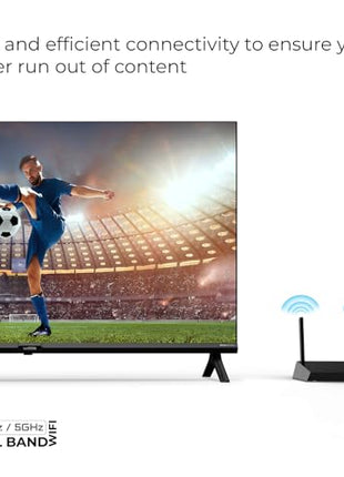 Wobble 139.7 cm (55 inches) QD Series 4K Ultra HD Smart QLED Google TV WB55GTAW9602QD (Black) 