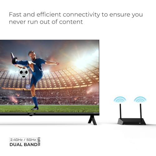 Wobble 139.7 cm (55 inches) QD Series 4K Ultra HD Smart QLED Google TV WB55GTAW9602QD (Black) 