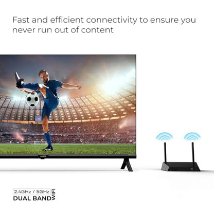 Wobble 139.7 cm (55 inches) QD Series 4K Ultra HD Smart QLED Google TV WB55GTAW9602QD (Black) 