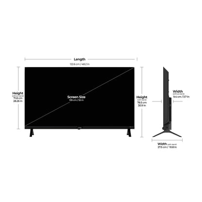 Wobble 139.7 cm (55 inches) QD Series 4K Ultra HD Smart QLED Google TV WB55GTAW9602QD (Black) 