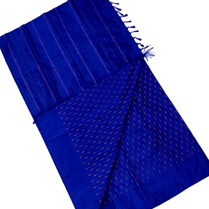 Women Kanchipuram Luxurious Pure Soft Silk Saree Experience The Ultimate Comfort And Elegance (Blue) 