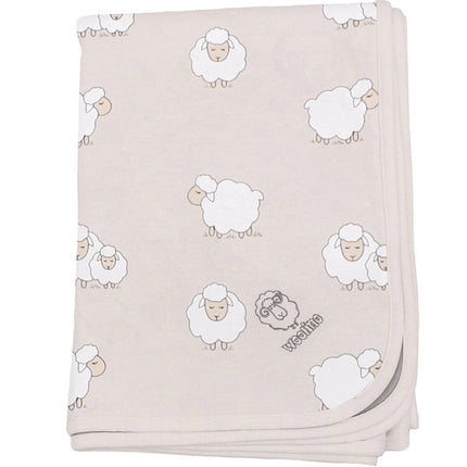 Woolino Toddler Blanket, Merino Wool, 4 Season Dream Blanket, 52.5” x 40”, Sheep 